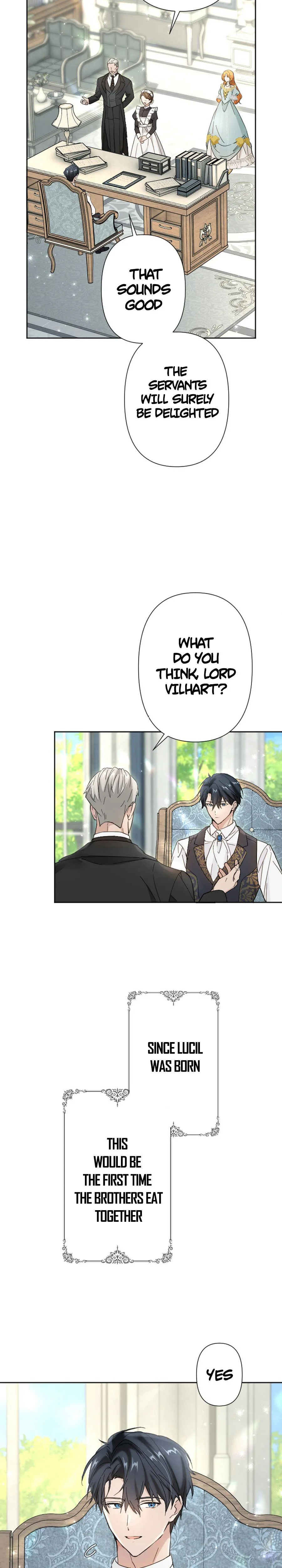 Became part of the family with the four brothers of the ducal Chapter 18 Page 35