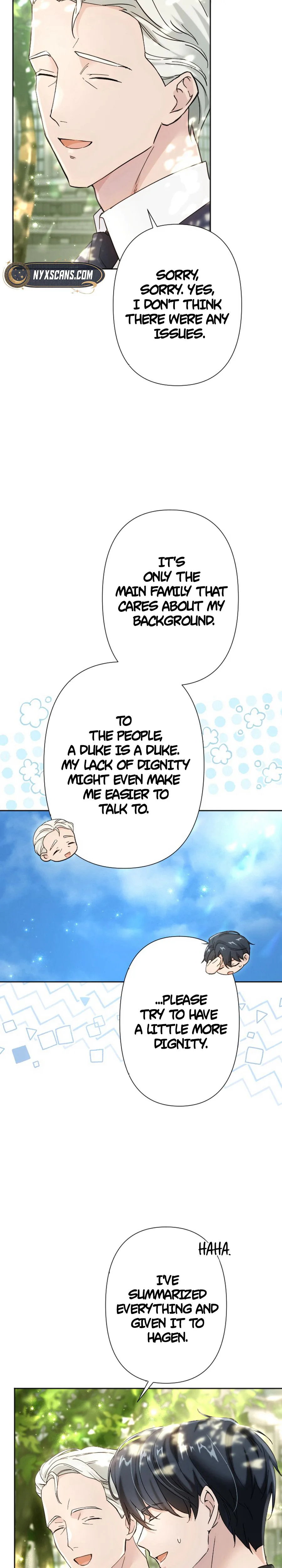 Became part of the family with the four brothers of the ducal Chapter 27 Page 10