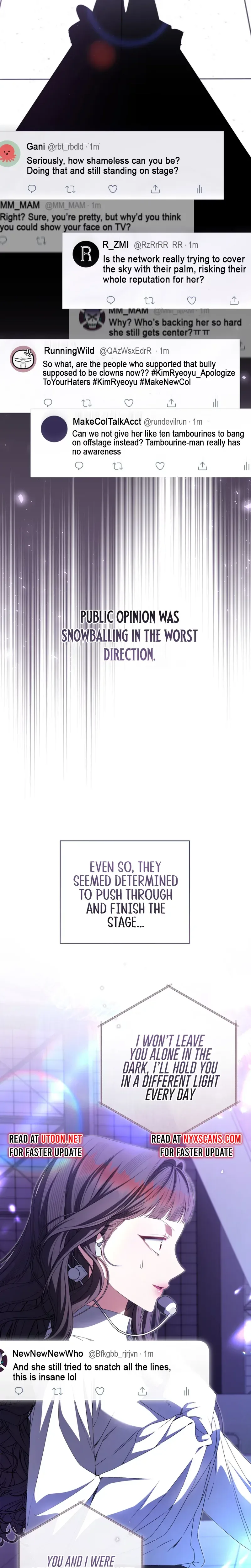 I Became the Leader of a Doomed Girl Group Chapter 49 Page 8