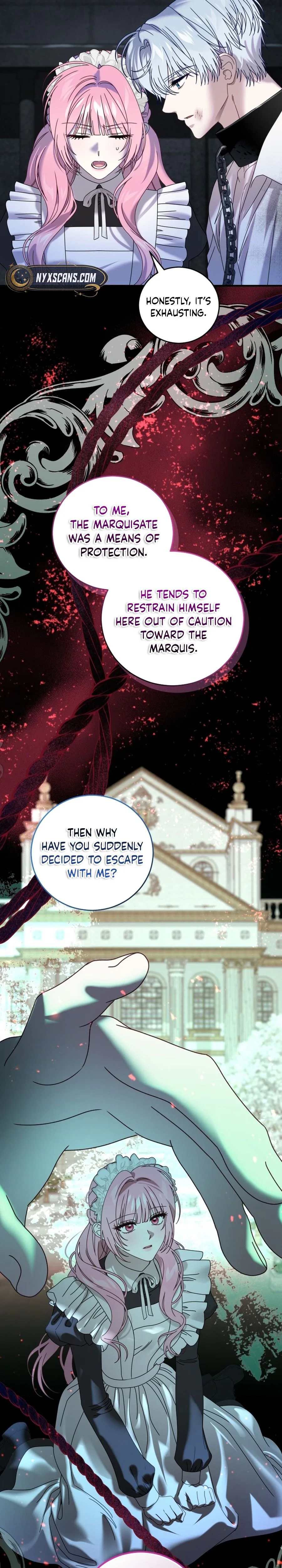 The obsessive, unhinged male lead is trying to imprison me. Chapter 38 Page 11