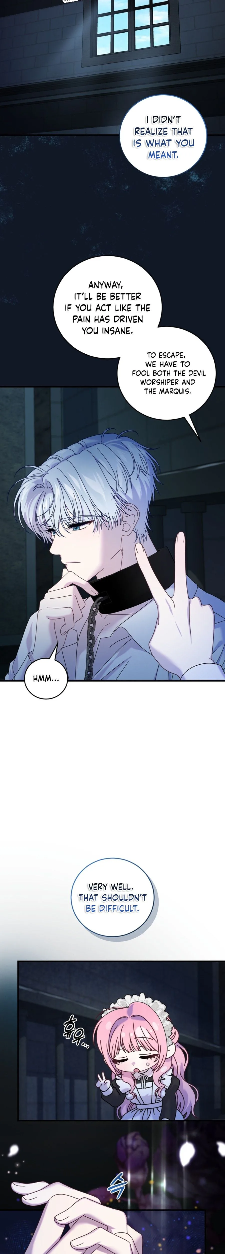 The obsessive, unhinged male lead is trying to imprison me. Chapter 40 Page 8