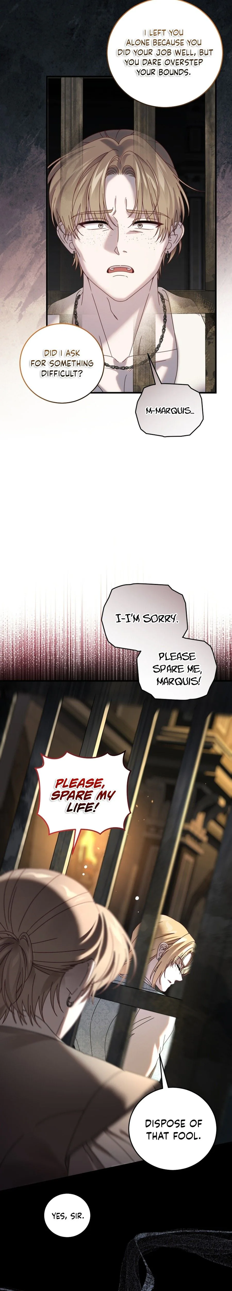 The obsessive, unhinged male lead is trying to imprison me. Chapter 43 Page 19