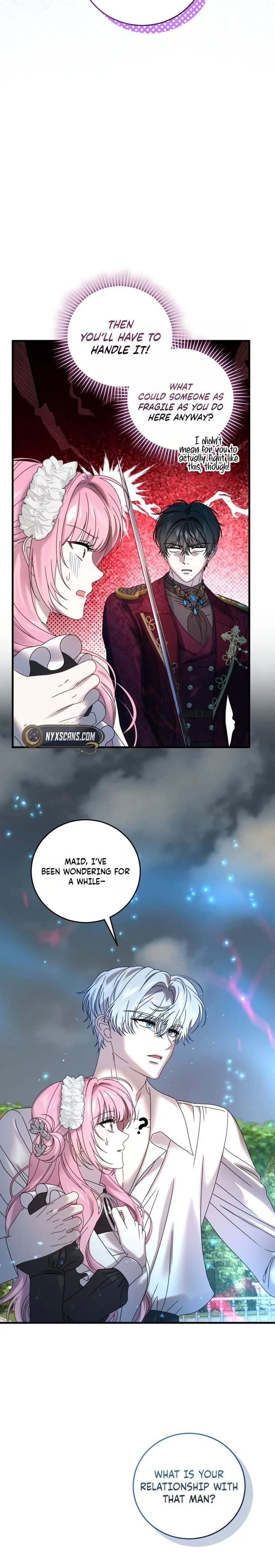 The obsessive, unhinged male lead is trying to imprison me. Chapter 36 Page 12