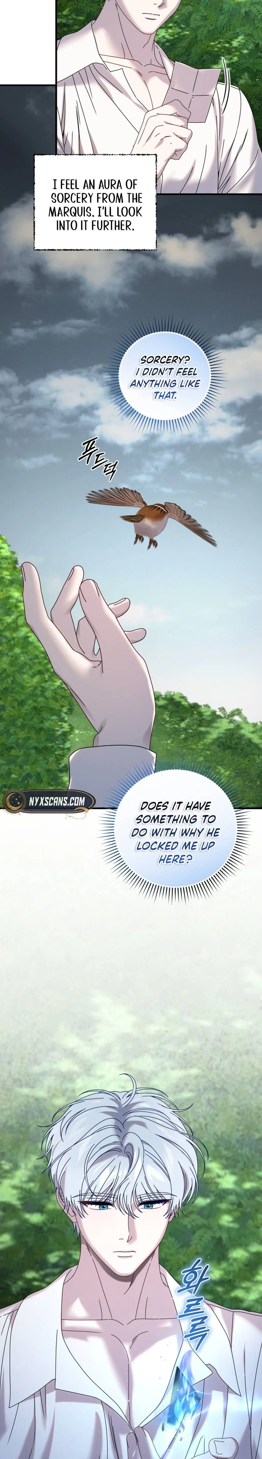 The obsessive, unhinged male lead is trying to imprison me. Chapter 35 Page 28